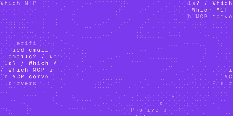 Leads guide cover: a chat window asking "Which MCP servers find leads and verified emails?"