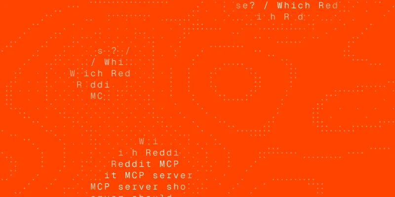 Reddit guide cover: a chat window asking "Which Reddit MCP server should I use?"