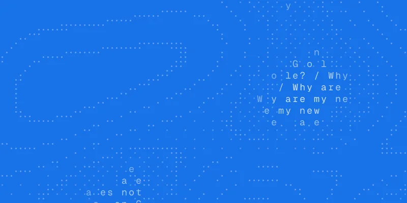 SEO guide cover: a chat window asking "Why are my new pages not on Google?"