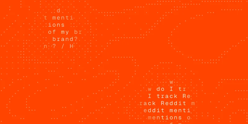 Reddit guide cover: a chat window asking "How do I track Reddit mentions of my brand?"