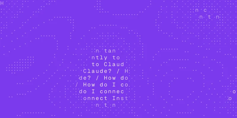 Leads guide cover: a chat window asking "How do I connect Instantly to Claude?"