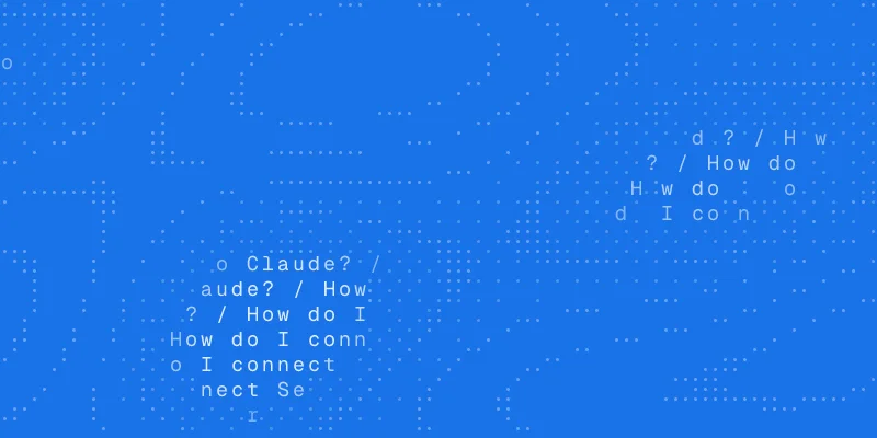 SEO guide cover: a chat window asking "How do I connect Semrush to Claude?"