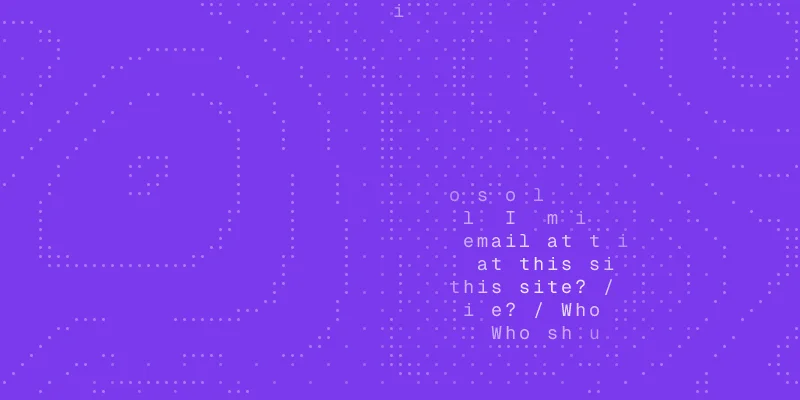 Use case guide cover: a chat window asking "Who should I email at this site?"