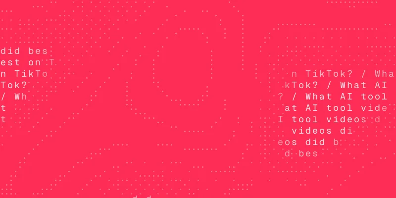 Use case guide cover: a chat window asking "What AI tool videos did best on TikTok?"