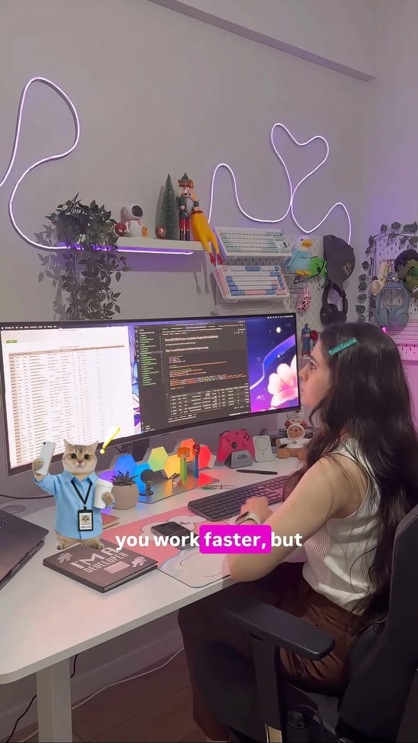 Attio creator video ad on Meta, filmed at a desk