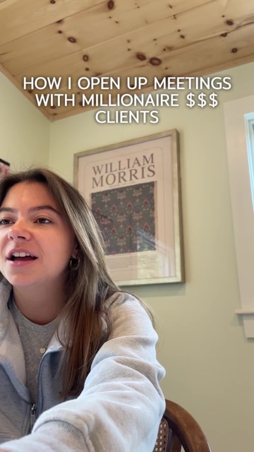 TikTok by Maddie: How I open up meetings with millionaire clients